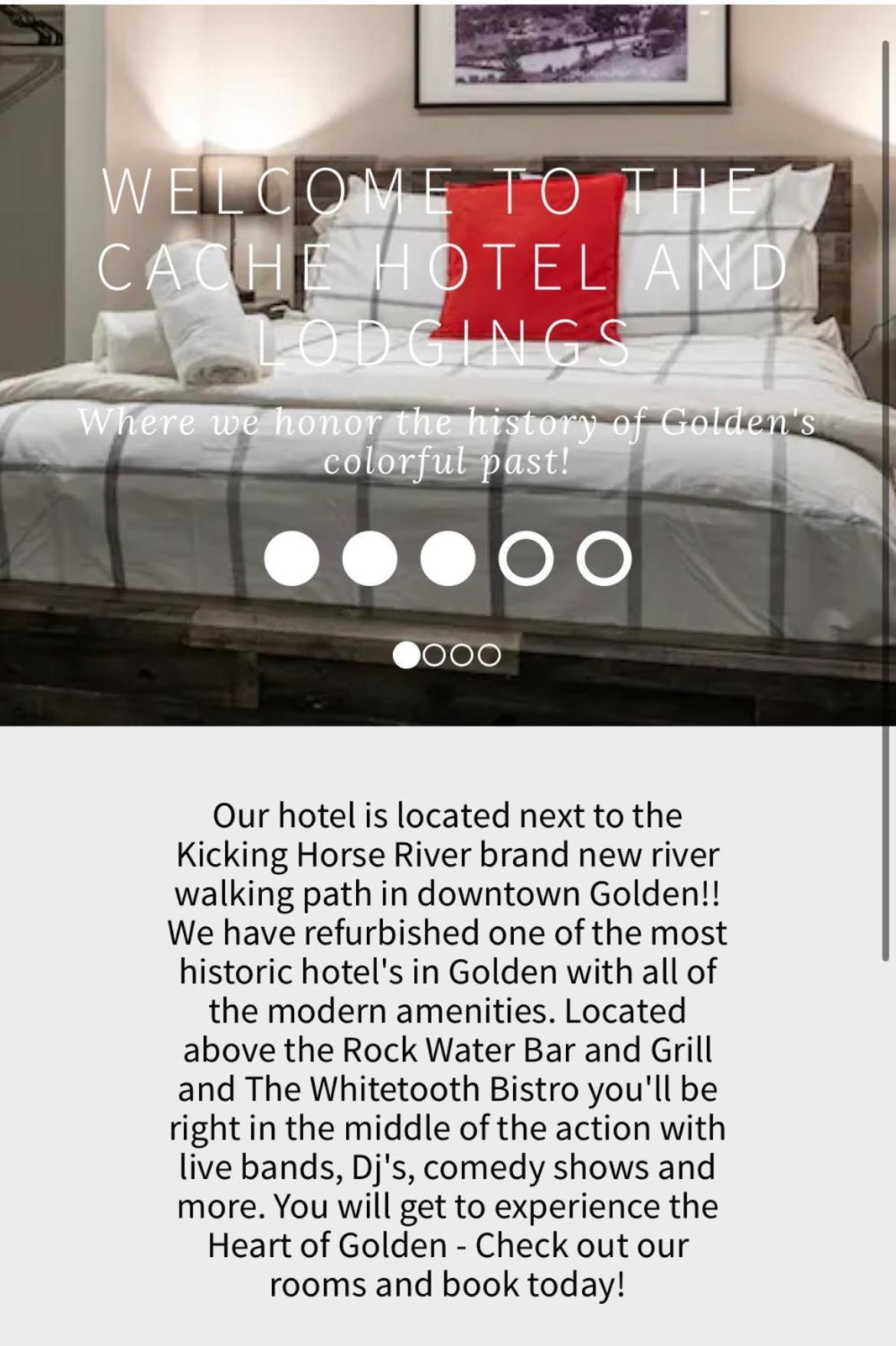 גולדן The Cache Hotel And Lodgings מראה חיצוני תמונה